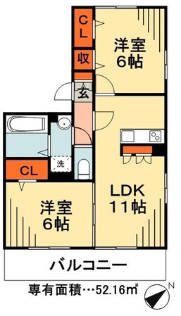 フレアの物件間取画像